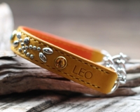 LEO　20ミリ幅　直線　ハーフチョーク　黄色×オレンジ